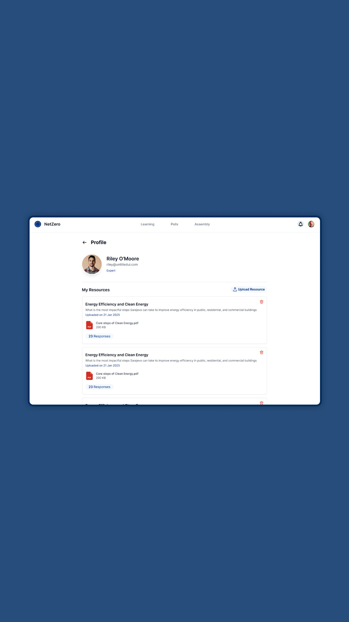 Citizen Assembly Digital Platform – Net Zero Sarajevo Full Dashboard